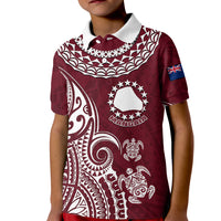 Custom Mangaia Cook Islands Polo Shirt for Kid Polynesian Sea Turtle - Wonder Print Shop