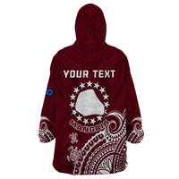 Personalised Mangaia Cook Islands Wearable Blanket Hoodie Polynesian Sea Turtle - Wonder Print Shop