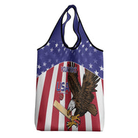 Custom USA 2024 Cricket Grocery Bag Go Champions Eagles