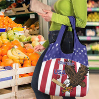 Custom USA 2024 Cricket Grocery Bag Go Champions Eagles