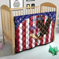 Custom USA 2024 Cricket Quilt Go Champions Eagles - Wonder Print Shop