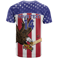 Custom USA 2024 Cricket T Shirt Go Champions Eagles - Wonder Print Shop