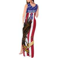 Custom USA 2024 Cricket Tank Maxi Dress Go Champions Eagles - Wonder Print Shop