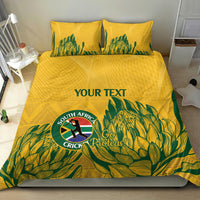 Custom South Africa Cricket Bedding Set 2024 African Pattern Go Proteas - Wonder Print Shop
