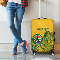 Custom South Africa Cricket Luggage Cover 2024 African Pattern Go Proteas - Wonder Print Shop