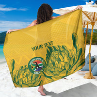 Custom South Africa Cricket Sarong 2024 African Pattern Go Proteas - Wonder Print Shop