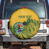 Custom South Africa Cricket Spare Tire Cover 2024 African Pattern Go Proteas - Wonder Print Shop