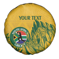 Custom South Africa Cricket Spare Tire Cover 2024 African Pattern Go Proteas - Wonder Print Shop
