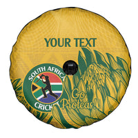Custom South Africa Cricket Spare Tire Cover 2024 African Pattern Go Proteas - Wonder Print Shop