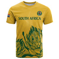 Custom South Africa Cricket T Shirt 2024 African Pattern Go Proteas - Wonder Print Shop
