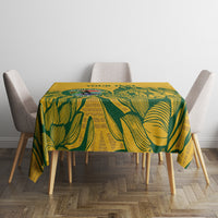 Custom South Africa Cricket Tablecloth 2024 African Pattern Go Proteas - Wonder Print Shop