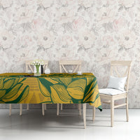 Custom South Africa Cricket Tablecloth 2024 African Pattern Go Proteas - Wonder Print Shop