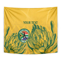 Custom South Africa Cricket Tapestry 2024 African Pattern Go Proteas - Wonder Print Shop