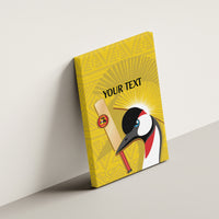 Custom Uganda Cricket Canvas Wall Art Ugandan Grey Crowned Crane - Wonder Print Shop