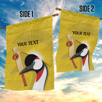 Custom Uganda Cricket Garden Flag Ugandan Grey Crowned Crane - Wonder Print Shop