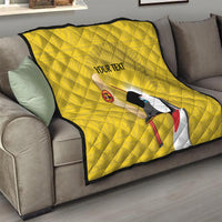 Custom Uganda Cricket Quilt Ugandan Grey Crowned Crane - Wonder Print Shop