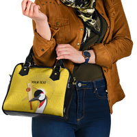 Custom Uganda Cricket Shoulder Handbag Ugandan Grey Crowned Crane
