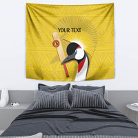 Custom Uganda Cricket Tapestry Ugandan Grey Crowned Crane - Wonder Print Shop