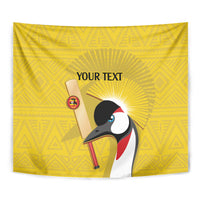 Custom Uganda Cricket Tapestry Ugandan Grey Crowned Crane - Wonder Print Shop