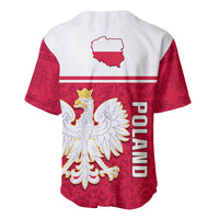 Poland Baseball Jersey Polska Coat Of Arms With Folk Pattern - Wonder Print Shop