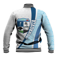 Liberia Monrovia Capital Baseball Jacket African Pattern Curves Style