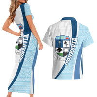 Liberia Monrovia Capital Couples Matching Short Sleeve Bodycon Dress and Hawaiian Shirt African Pattern Curves Style