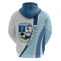 Liberia Monrovia Capital Hoodie African Pattern Curves Style