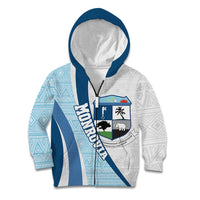 Liberia Monrovia Capital Kid Hoodie African Pattern Curves Style