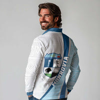 Liberia Monrovia Capital Long Sleeve Polo Shirt African Pattern Curves Style