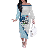 Liberia Monrovia Capital Off The Shoulder Long Sleeve Dress African Pattern Curves Style