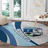 Liberia Monrovia Capital Round Carpet African Pattern Curves Style