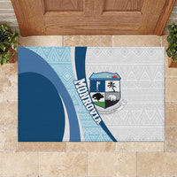 Liberia Monrovia Capital Rubber Doormat African Pattern Curves Style