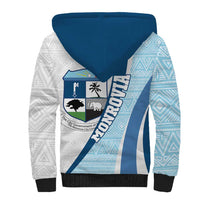 Liberia Monrovia Capital Sherpa Hoodie African Pattern Curves Style