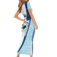 Liberia Monrovia Capital Short Sleeve Bodycon Dress African Pattern Curves Style