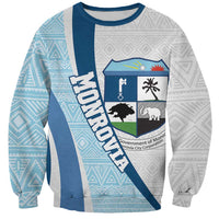 Liberia Monrovia Capital Sweatshirt African Pattern Curves Style