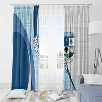 Liberia Monrovia Capital Window Curtain African Pattern Curves Style