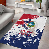 Liberia 1847 Independence Day Area Rug Coat Of Arms Grunge Style