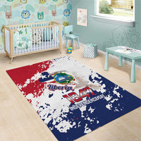 Liberia 1847 Independence Day Area Rug Coat Of Arms Grunge Style
