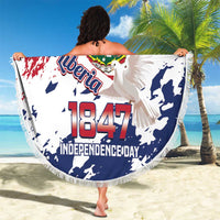 Liberia 1847 Independence Day Beach Blanket Coat Of Arms Grunge Style