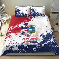 Liberia 1847 Independence Day Bedding Set Coat Of Arms Grunge Style