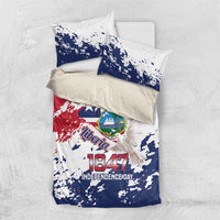 Liberia 1847 Independence Day Bedding Set Coat Of Arms Grunge Style