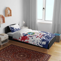 Liberia 1847 Independence Day Bedding Set Coat Of Arms Grunge Style