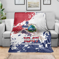 Liberia 1847 Independence Day Blanket Coat Of Arms Grunge Style