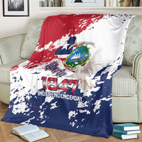 Liberia 1847 Independence Day Blanket Coat Of Arms Grunge Style