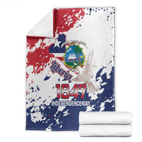Liberia 1847 Independence Day Blanket Coat Of Arms Grunge Style