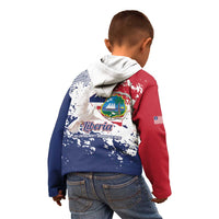 Liberia 1847 Independence Day Kid Hoodie Coat Of Arms Grunge Style