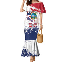 Liberia 1847 Independence Day Mermaid Dress Coat Of Arms Grunge Style