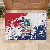 Liberia 1847 Independence Day Rubber Doormat Coat Of Arms Grunge Style