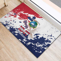 Liberia 1847 Independence Day Rubber Doormat Coat Of Arms Grunge Style