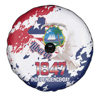 Liberia 1847 Independence Day Spare Tire Cover Coat Of Arms Grunge Style